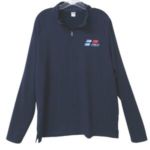 Sport-Tek Men's XL Navy Paretta Autosport Quarter Zip Pullover Racing Jacket